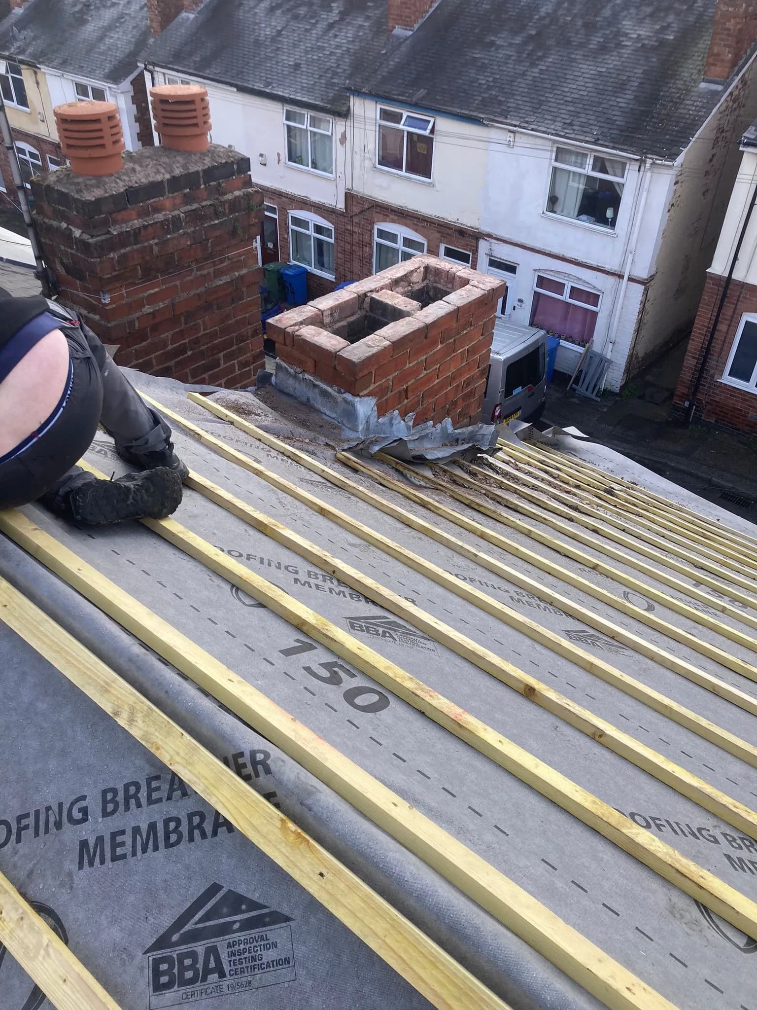 Completed roofing project